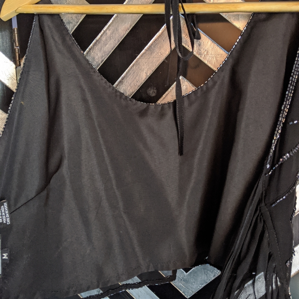 NWT Beaded Halter Wrap Top - Picture 11 of 16